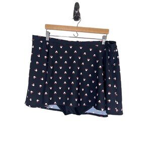 Disney Minnie Mouse Swim Skirt Black 3X Theme Park Skater Cruise Preppy Modern